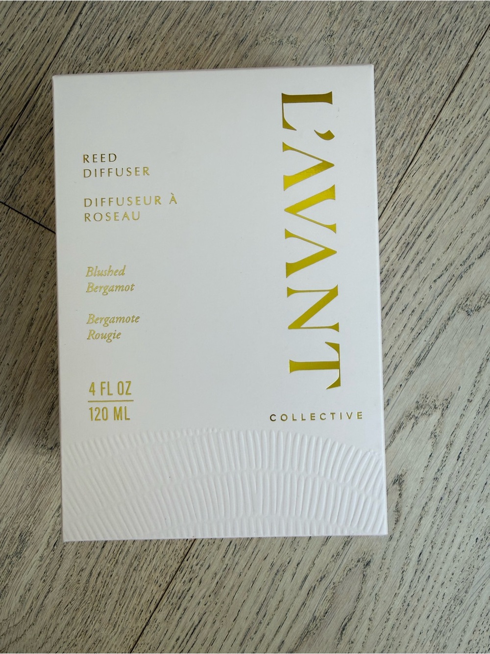 L’avant Blushed Bergamot Reed Diffuser - White & Gold